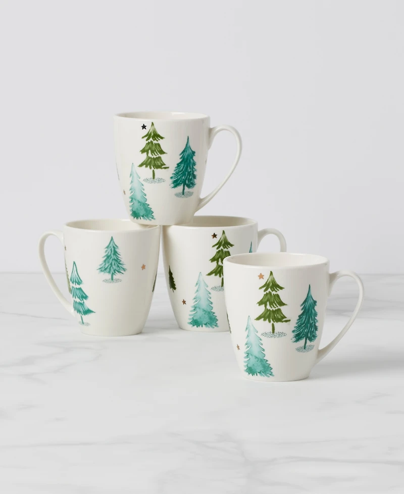 Lenox Balsam Lane Mugs, Set of 4