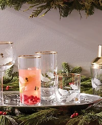 Lenox Holiday Gold 4-piece Highball Glass Set