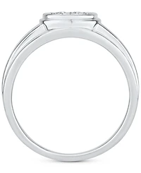Men's Diamond Cluster Band (1/2 ct. t.w.) in 10k White Gold