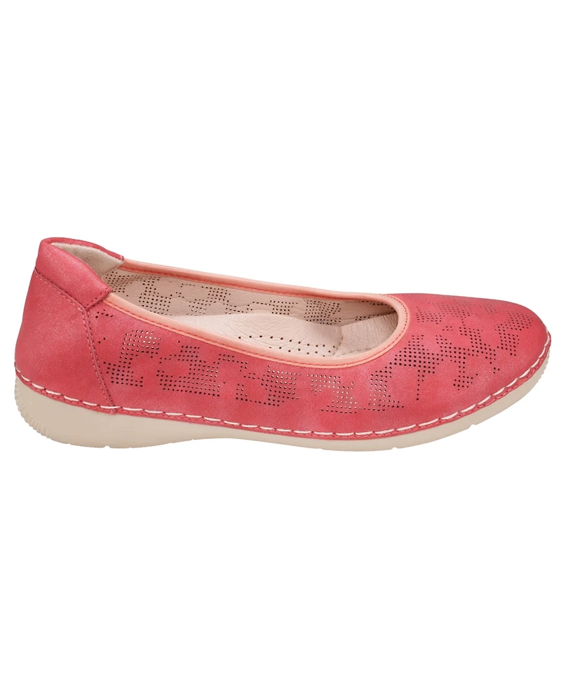 Gc Shoes Women's Kiana Perforated Round Toe Flats