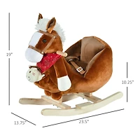 Qaba Kids Ride-On Rocking Horse Toy for Children 18-36 Months