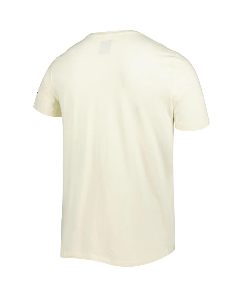 Men's New Era Cream Pittsburgh Steelers Sideline Chrome T-shirt