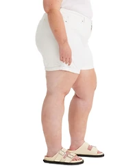 Levi's Trendy Plus Mid-Length Stretch Denim Shorts