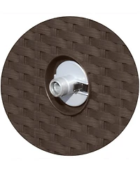 Suncast Wicker Style Resin Hose Hideaway Hose Guide, Java, 175 Feet