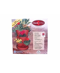 Stack-a-Pots 80281854E Stackable Planter 30 quarts - Brick