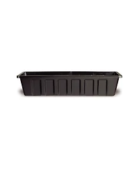 Novelty Poly-Pro Plastic Flower Box Planter, 36" Black