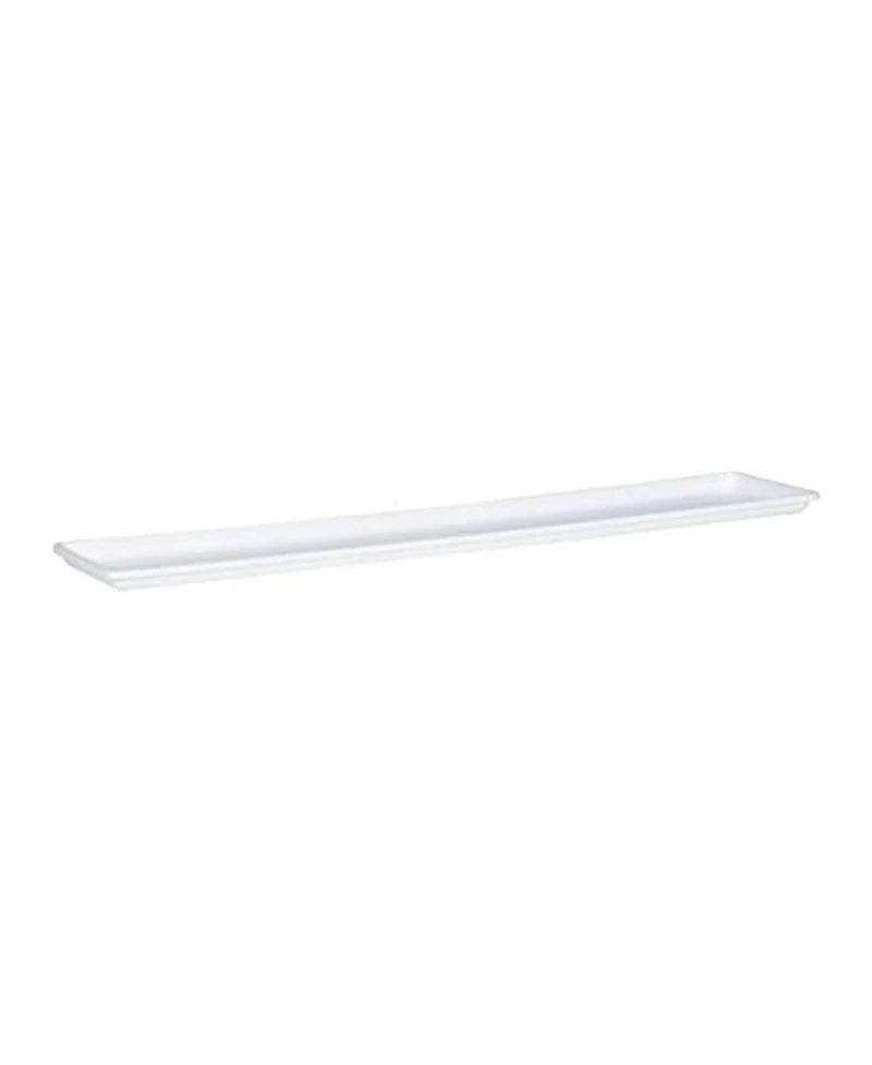 Novelty Manufacturing Countryside Plastic Flower Box Tray, White, 36" L