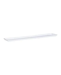 Novelty Manufacturing Countryside Plastic Flower Box Tray, White, 36" L