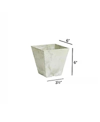 Novelty 35080 Ella Square Planter Artstone Collection Mint