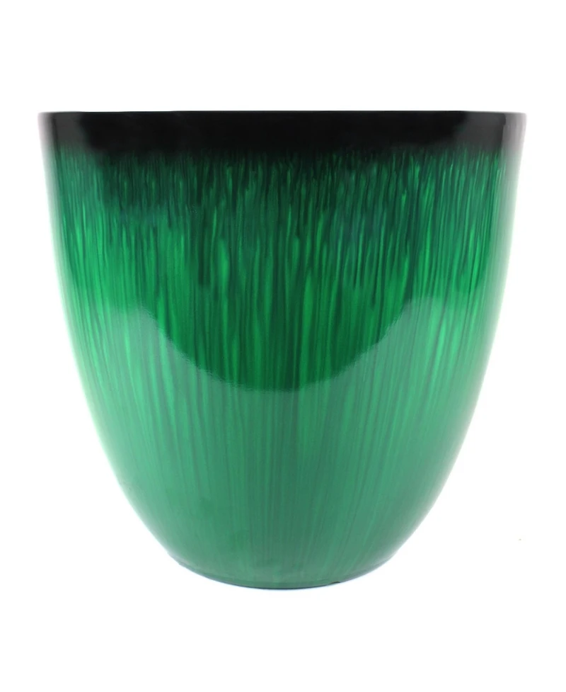 Gardeners Select EPR18-205 Egg Planter Green Flower 18 inch