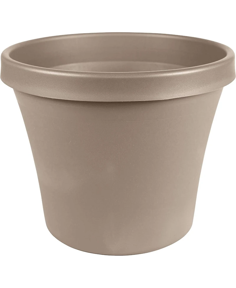 Bloem Terra Plastic Pot Planter, Pebble Stone Color, 12inches