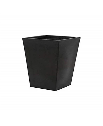 Tusco Products Cosmopolitan Collection Square Planter - Black - 18in