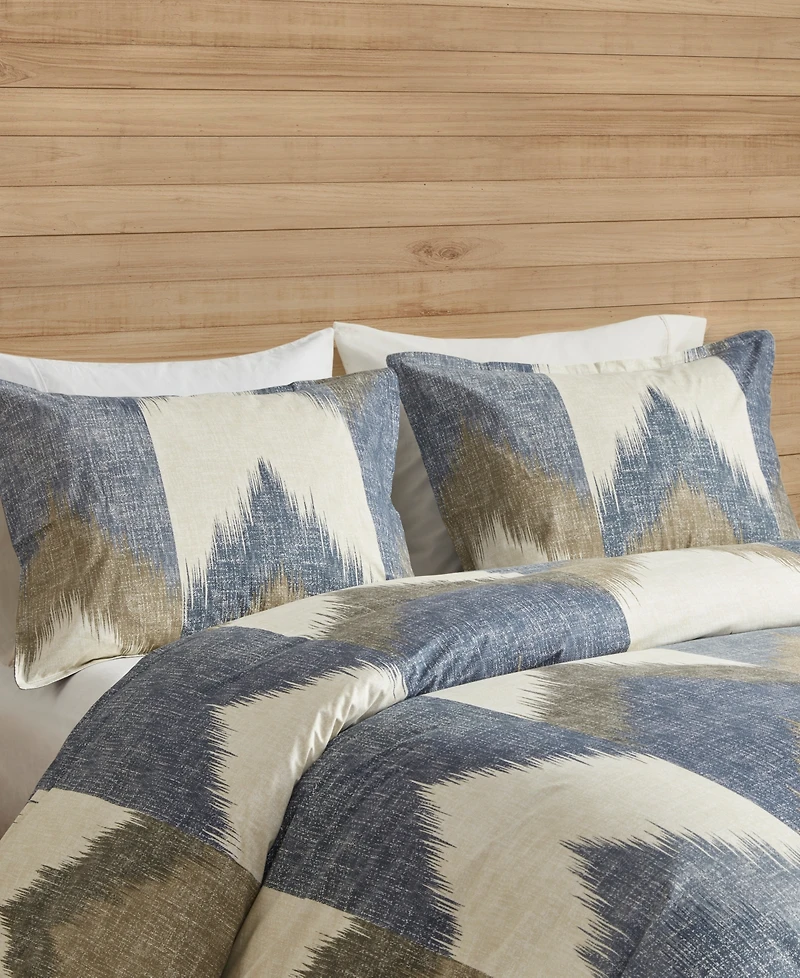 Ink+Ivy Alpine Chevron Stripe Reversible Comforter Set, Full/Queen