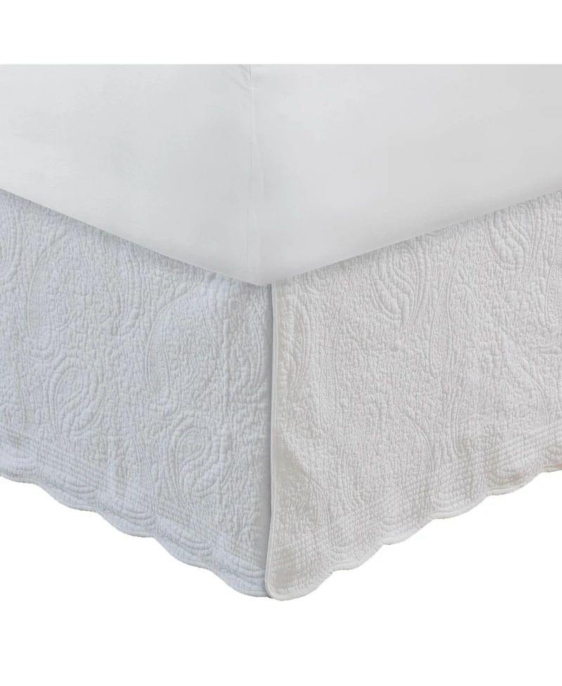 Greenland Home Fashions Paisley Quilted 18" Drop Bedskirt