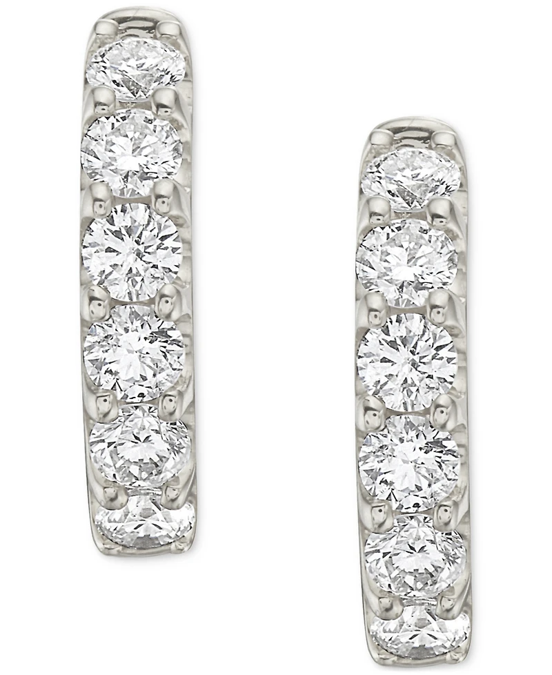 Diamond Small Hoop Earrings (1 ct. t.w.)