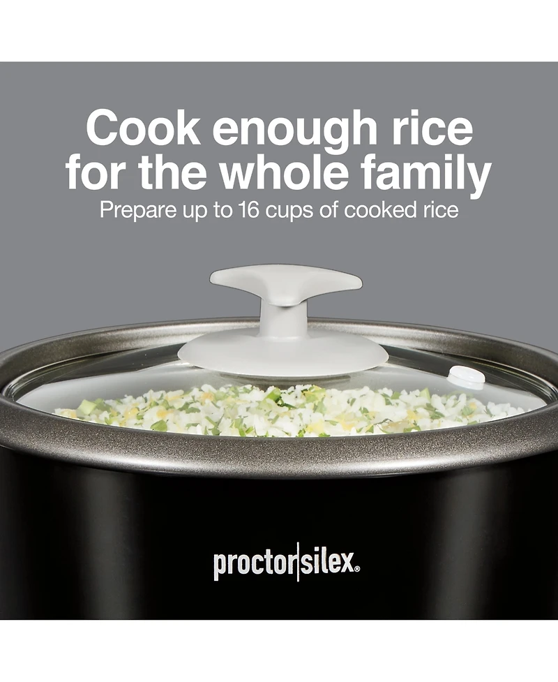 Proctor Silex 16 Cup Rice Cooker and Steamer - 37527