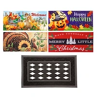 Evergreen Sassafras Fall Holiday Set of 5