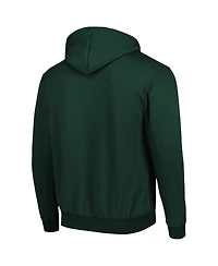 Men's Colosseum Green Northern Michigan Wildcats Arch & Logo Pullover Hoodie