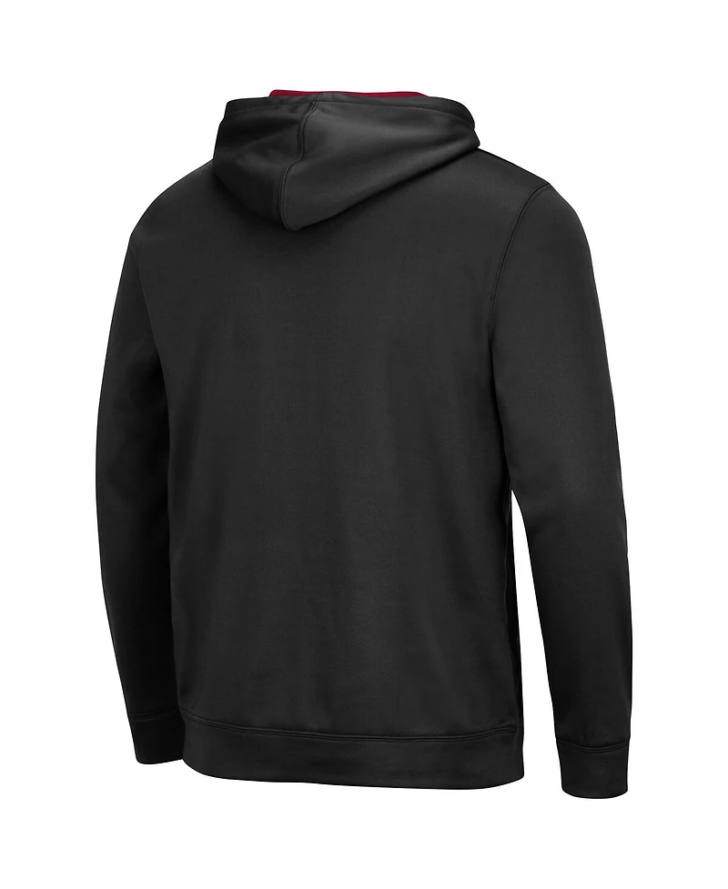 Colosseum Men's Oklahoma Sooners Slash Stack 2.0 Pullover Hoodie