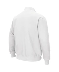 Men's Colosseum White Texas Longhorns Tortugas Quarter-Zip Sweatshirt