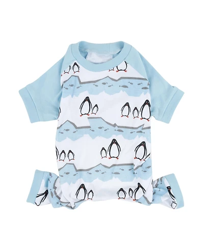Leveret Dog Cotton Pajamas, Penguin Print , Matching Family Christmas Pajamas