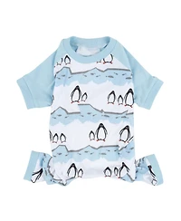 Leveret Dog Cotton Pajamas, Penguin Print , Matching Family Christmas Pajamas
