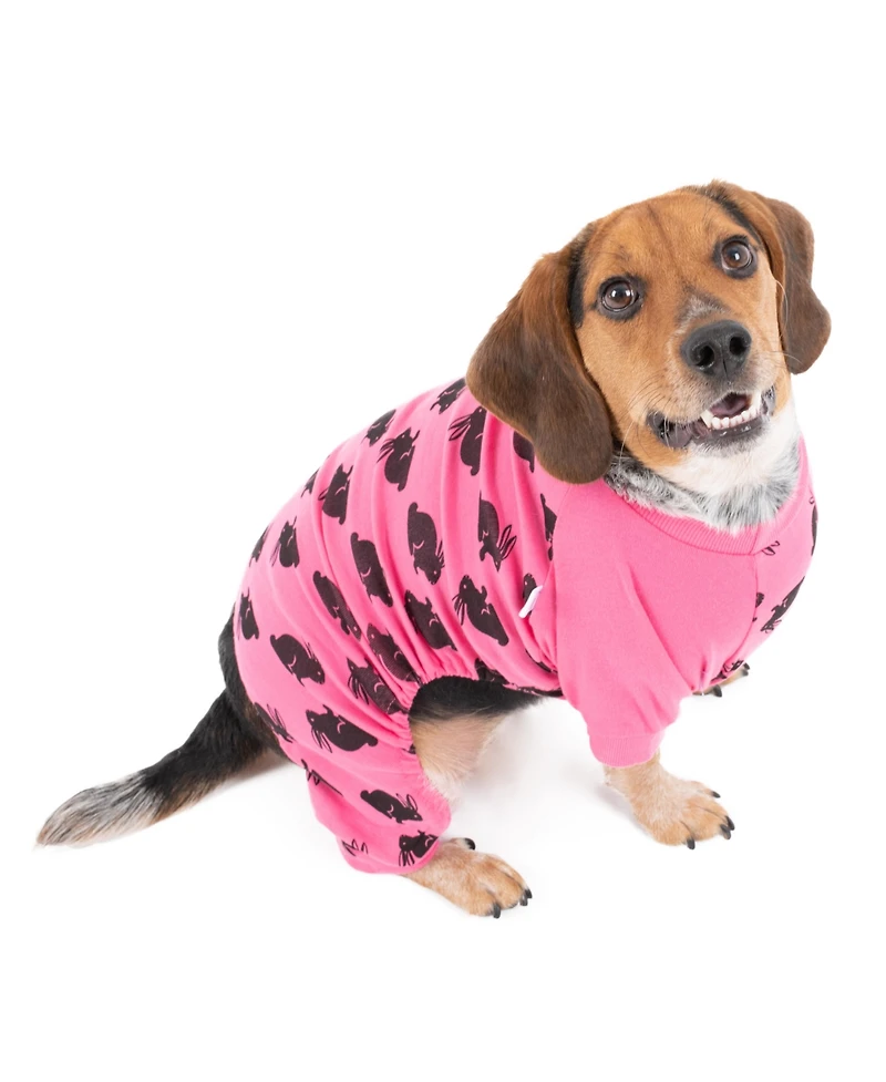 Leveret Dog Cotton Pajama Bunny Pink