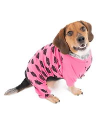 Leveret Dog Cotton Pajama Bunny Pink