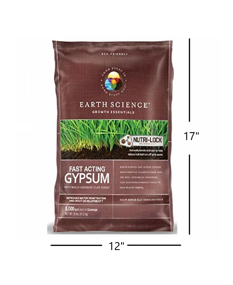 Earth Science 11882-80 Fast Acting Gypsum, 25 Lbs