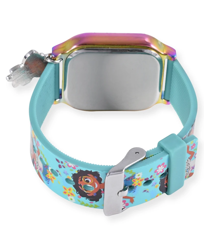 Encanto Unisex Turquoise Silicone Strap Led Touchscreen Watch