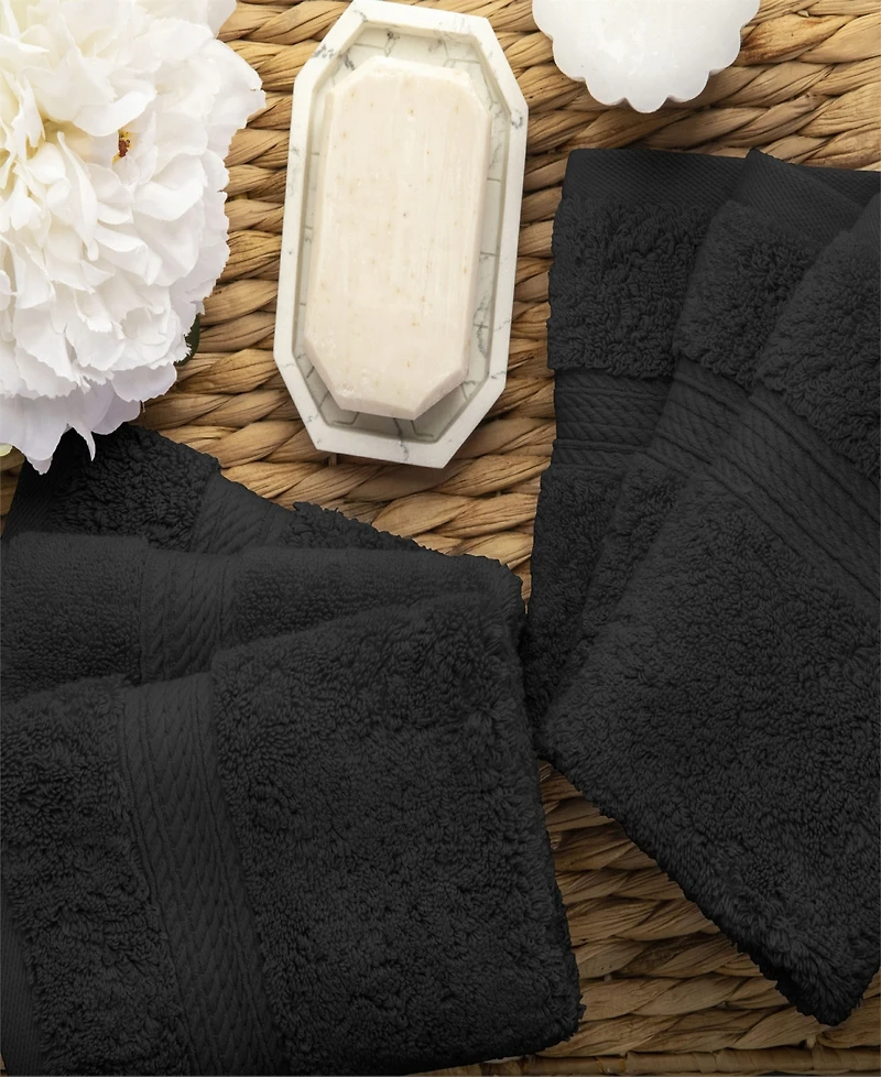 Superior 100% Egyptian Cotton 6-Pc Face Towel Set