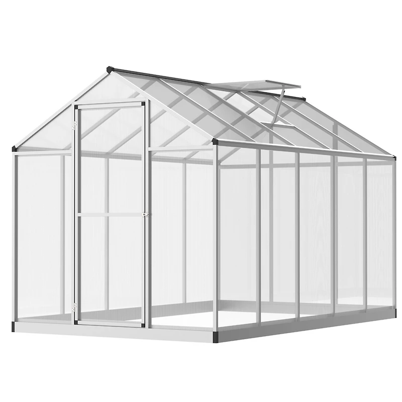 Outsunny 10' x 6' Portable Outdoor Walk-In Garden house w/ Roof Vent