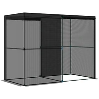 Outsunny 94.5" x 47.25" x 72.75" Walk-in Crop Cage w/ High-Quality Hdpe Cover