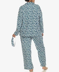 White Mark Plus Pajama Set, 3-Piece