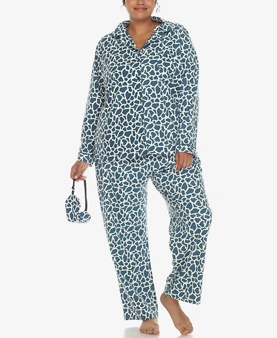 White Mark Plus Pajama Set, 3-Piece