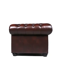 Alexandon Leather Chesterfield Chair