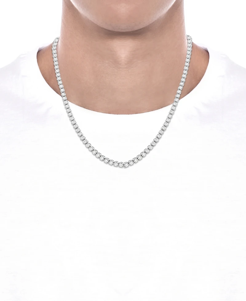 Diamond 20" Tennis Necklace (10 ct. t.w.) in 10k White Gold