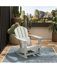 WestinTrends Outdoor Patio Porch Rocking Adirondack Chair