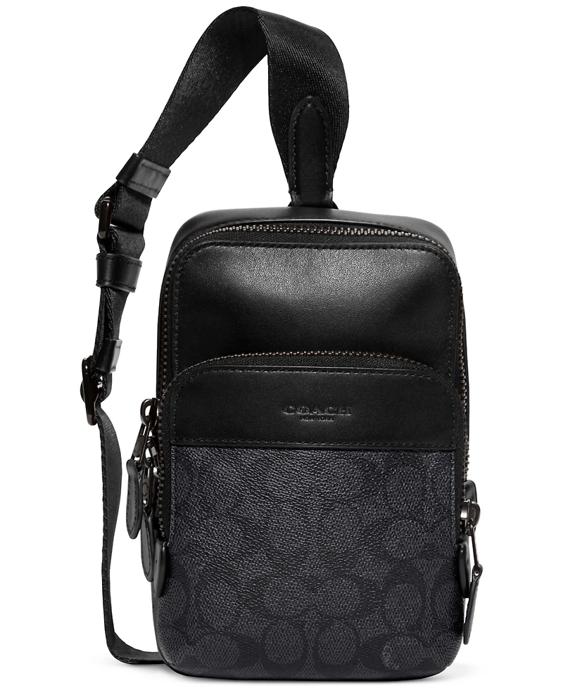Coach Men's Gotham Sling Signature Jacquard Bag