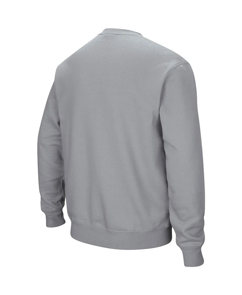 Colosseum Men's Gonzaga Bulldogs Arch & Logo Tackle Twill Pullover Sweatshirt