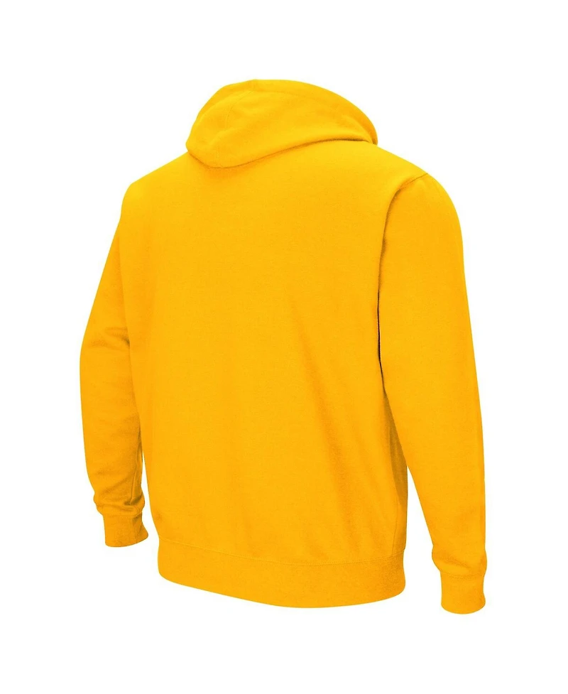 Men's Colosseum Pitt Panthers Arch & Team Logo 3.0 Pullover Hoodie