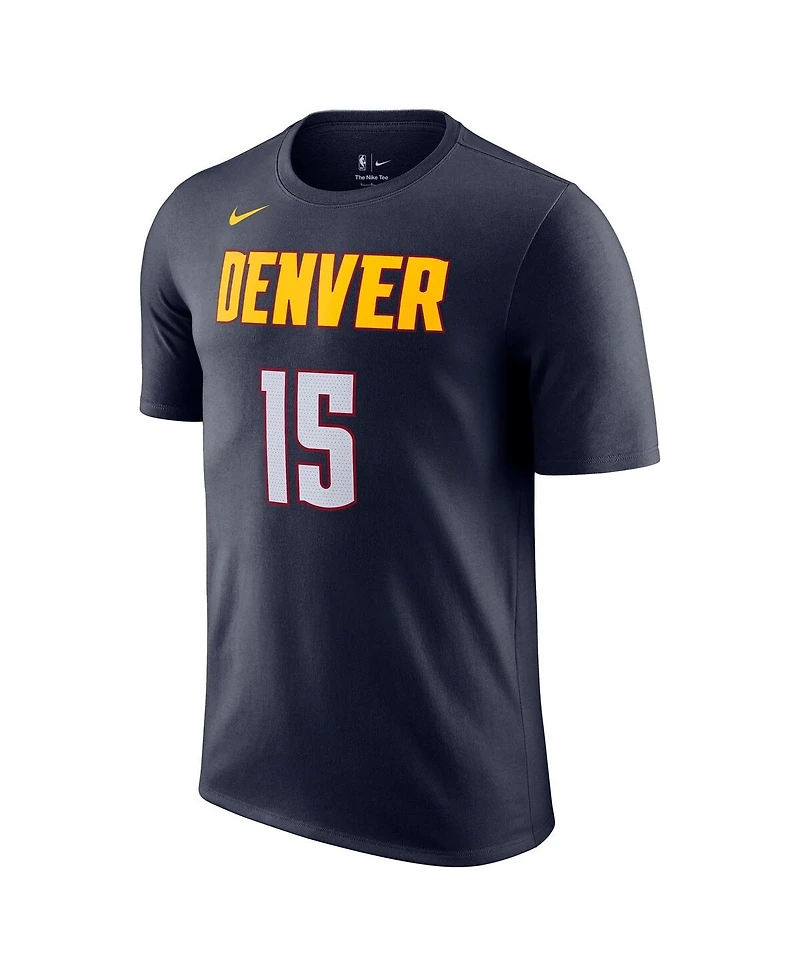 Men's Nike Nikola Jokic Navy Denver Nuggets Icon 2022, 23 Name and Number T-shirt