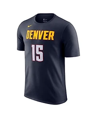 Men's Nike Nikola Jokic Navy Denver Nuggets Icon 2022, 23 Name and Number T-shirt