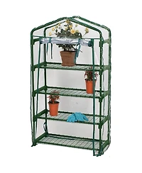 Bond Manufacturing Bloom 4 Tier Greenhouse Small, Green 49" tall