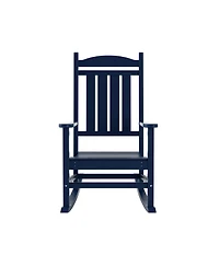WestinTrends 2-Piece Classic Porch Rocking Chair With Side Table Set