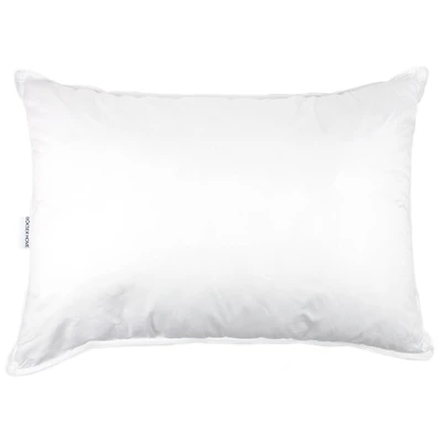 Medium 700 Fill Power Luxury White Duck Down Bed Pillow - Standard/Queen