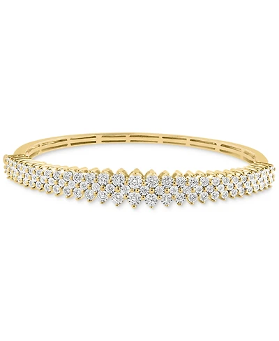 Effy Diamond Multirow Bangle Bracelet (1 ct. t.w.) 14K White Gold (Also available Two Tone Gold)