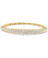 Effy Diamond Multirow Bangle Bracelet (1 ct. t.w.) 14K White Gold (Also available Two Tone Gold)