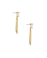 Ettika Crystal Serenity Earrings in 18K Gold Plating