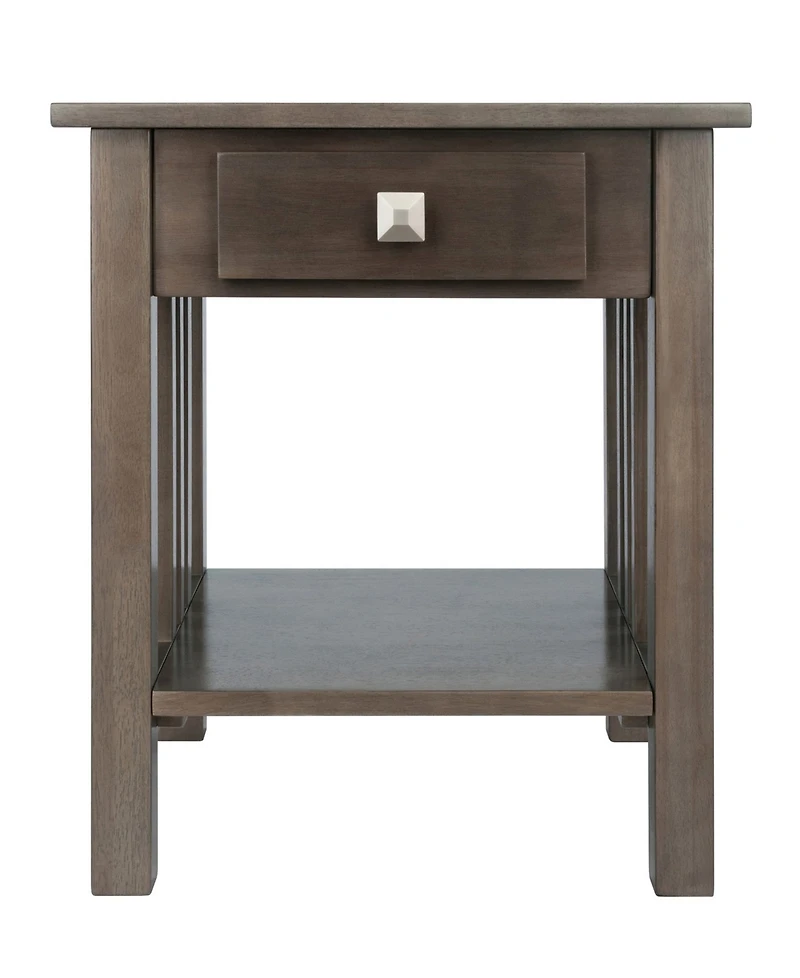 Winsome Stafford 22.05" Wood Accent Table